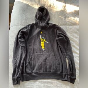 Gray football Graphic Hoodie size medium